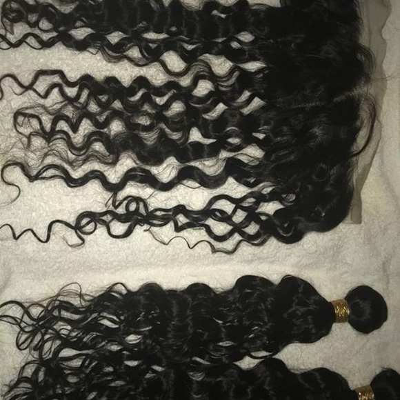 Virgin hair Brazilian waterwave bundles - Picture 1 of 2